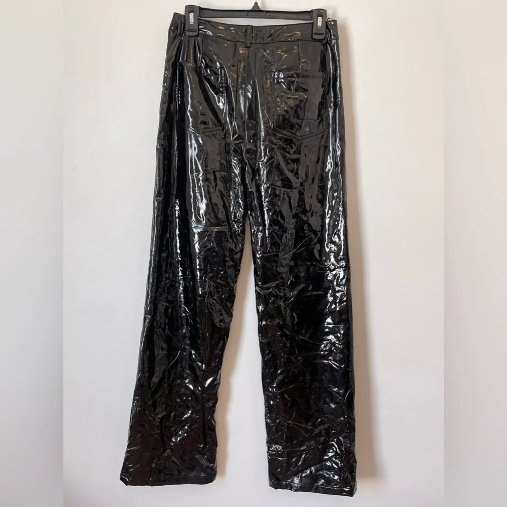 Emory Park Black Latex Pants - Picture 2 of 3
